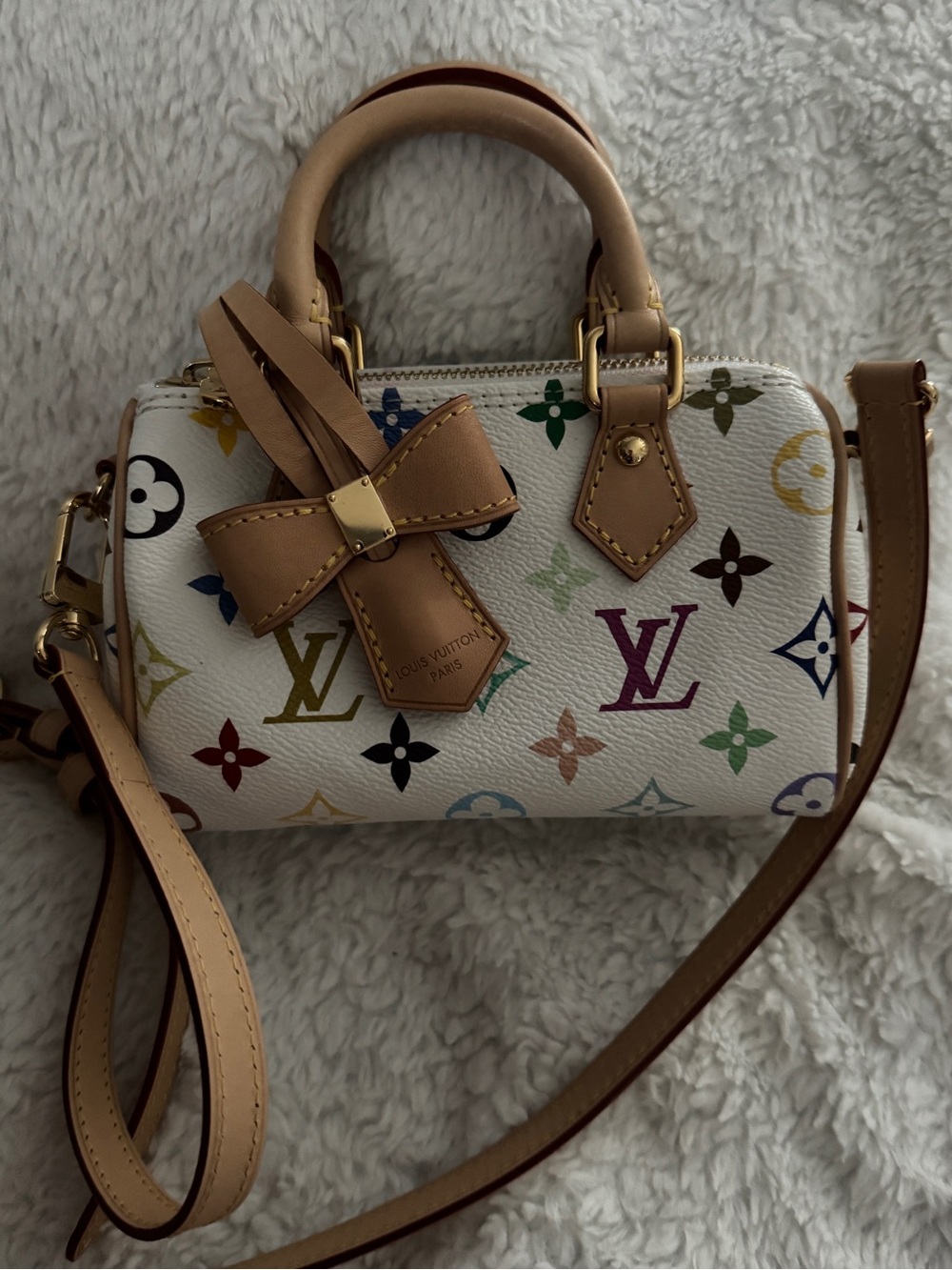 Louis Vuitton X TM collab nano speedy